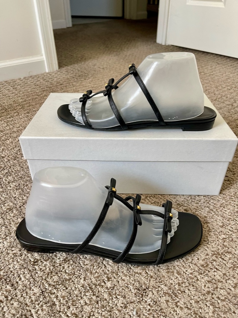 🆕 Rebecca Minkoff Bow Flat Sandal - Picture 2 of 5